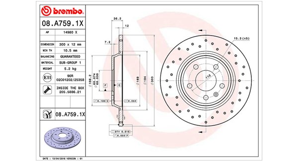 Brake Disc (360406095002)