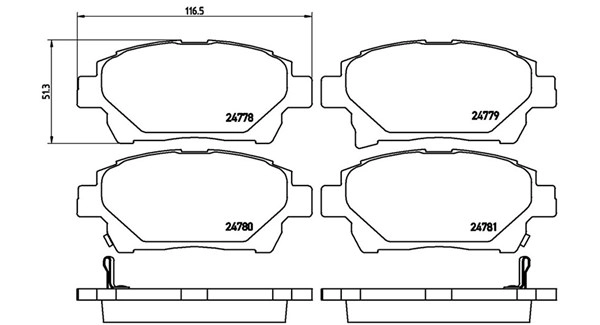 Brake Pad Set, disc brake