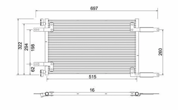 Condenser, air conditioning (359003220550)