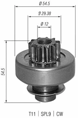 Pinion, starter (940113020347)