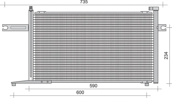 Condenser, air conditioning (350203395000)