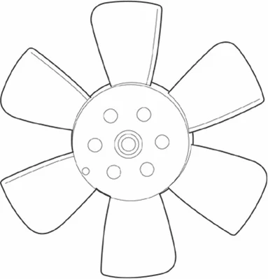 Fan, engine cooling (069422219010)