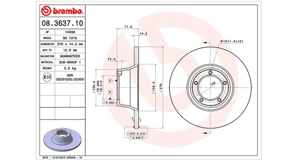 Brake Disc (360406024400)