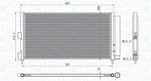 Condenser, air conditioning (350203881000)