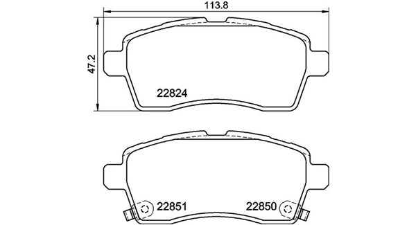 Brake Pad Set, disc brake
