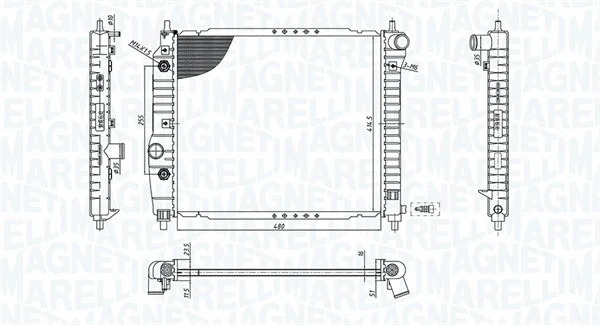 Radiator, engine cooling (350213197300)