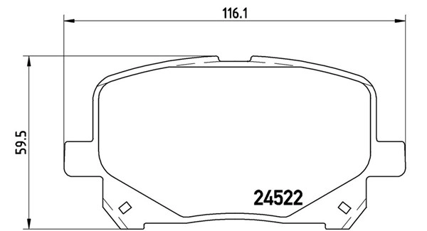 Brake Pad Set, disc brake (363700483100)
