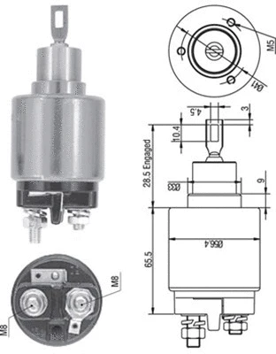 Solenoid Switch, starter (940113050128)