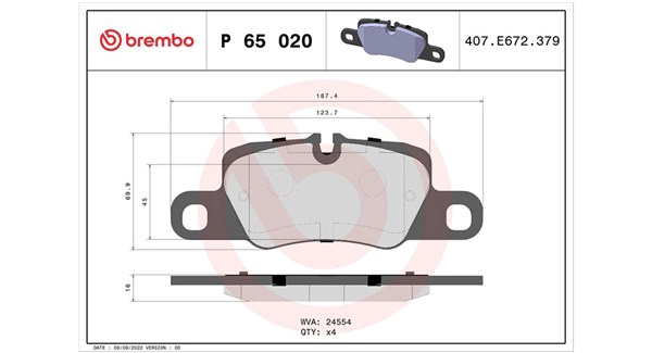 Brake Pad Set, disc brake