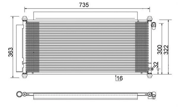 Condenser, air conditioning (359003220770)