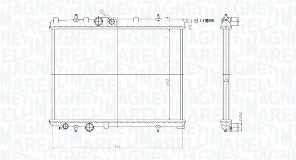 Radiator, engine cooling (350213180500)