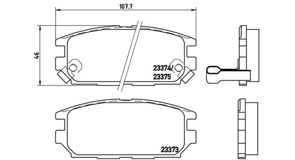 Brake Pad Set, disc brake (363700454025)