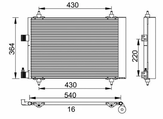 Condenser, air conditioning (359003220430)
