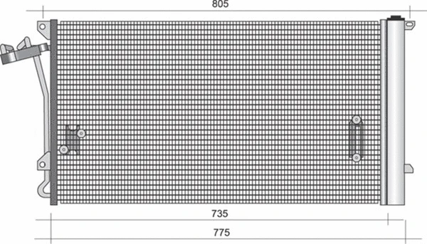 Condenser, air conditioning (350203345000)