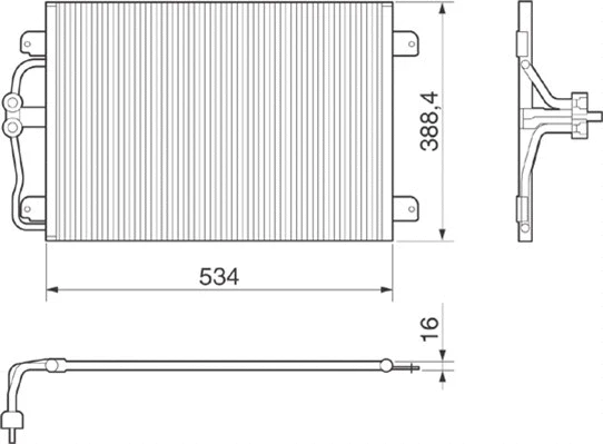 Condenser, air conditioning (350203215000)