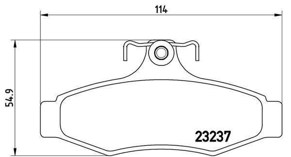 Brake Pad Set, disc brake (363700415005)