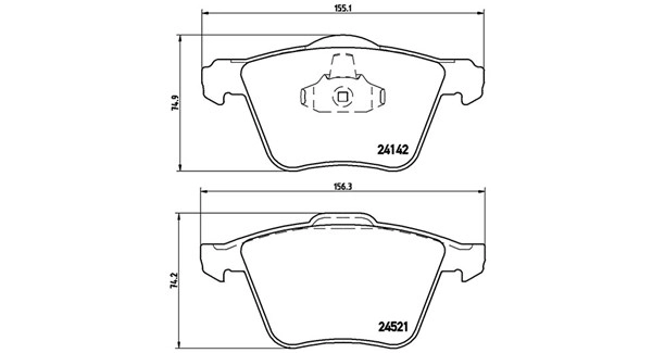 Brake Pad Set, disc brake (363700524077)
