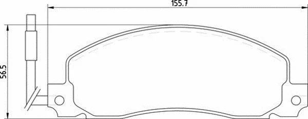 Brake Pad Set, disc brake (363700209000)