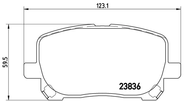 Brake Pad Set, disc brake (363700483061)