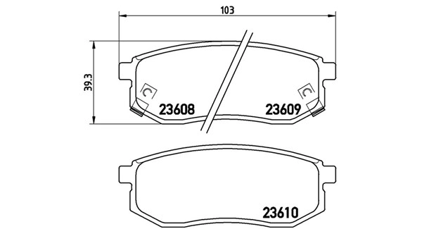 Brake Pad Set, disc brake (363700430030)