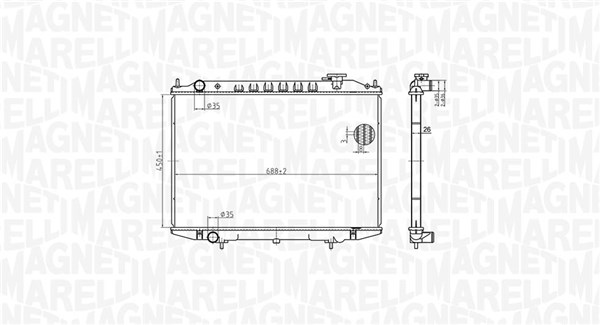 Radiator, engine cooling