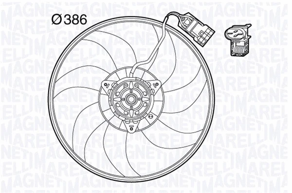 Fan, engine cooling (069422570010)