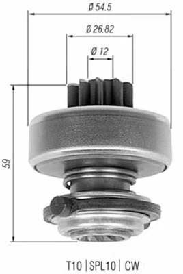 Pinion, starter (940113020323)