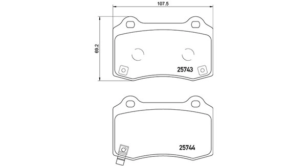 Brake Pad Set, disc brake (363700430074)