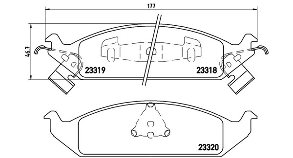 Brake Pad Set, disc brake (363700411011)