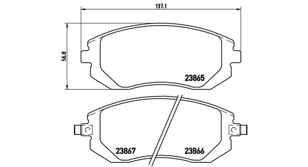 Brake Pad Set, disc brake (363700578013)