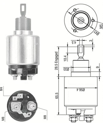 Solenoid Switch, starter (940113050320)