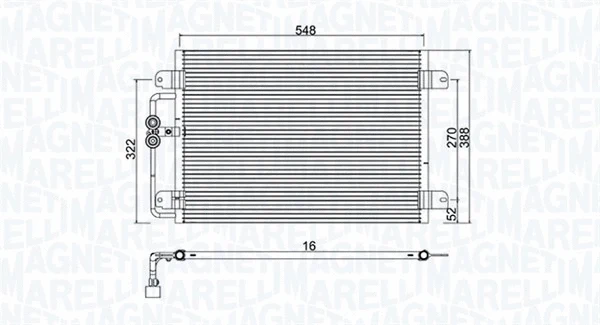 Condenser, air conditioning (350203949000)