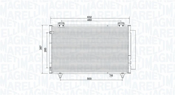 Condenser, air conditioning (350203925000)
