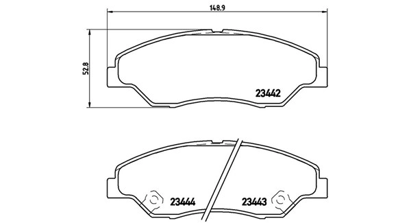 Brake Pad Set, disc brake (363700430015)