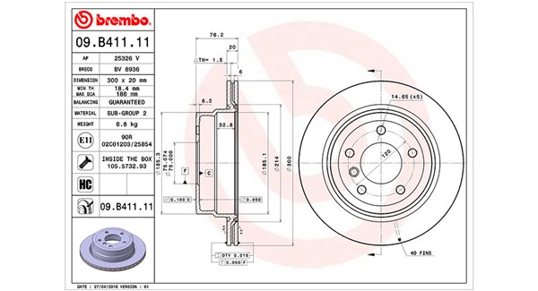 Brake Disc (360406124101)
