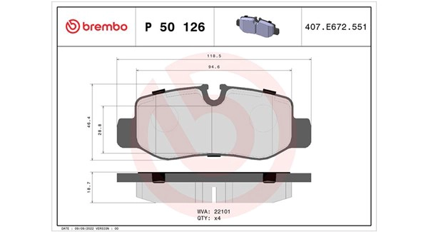 Brake Pad Set, disc brake