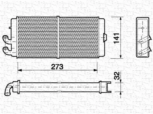 Heat Exchanger, interior heating (350218150000)