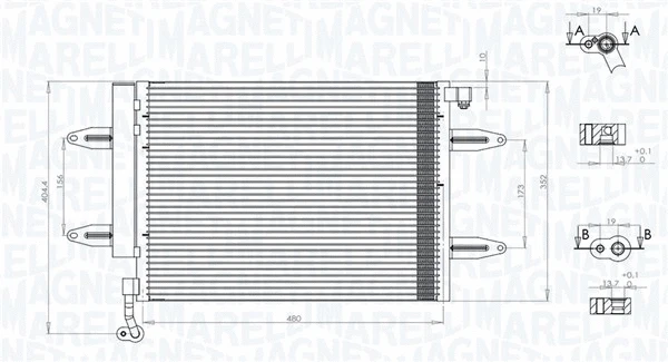 Condenser, air conditioning (350203911000)