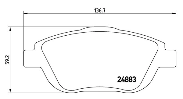 Brake Pad Set, disc brake (363700561103)