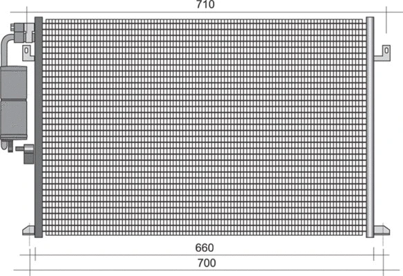 Condenser, air conditioning (350203426000)