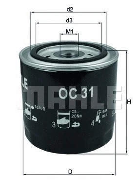 Oil Filter (154776404850)