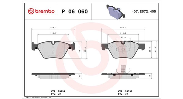 Brake Pad Set, disc brake