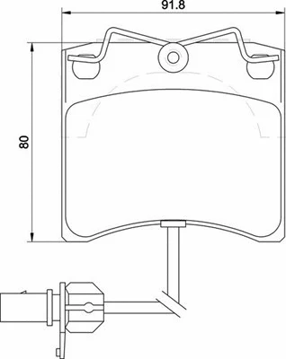 Brake Pad Set, disc brake (363700205129)