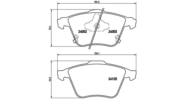 Brake Pad Set, disc brake (363700449038)
