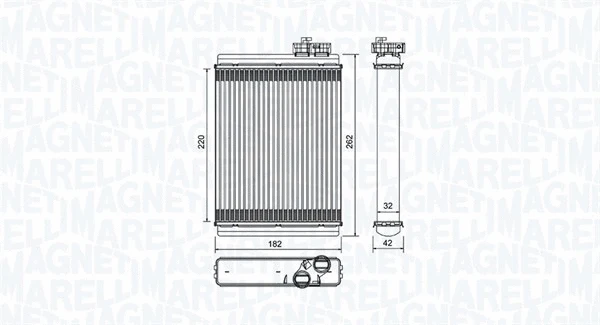 Heat Exchanger, interior heating (350218471000)