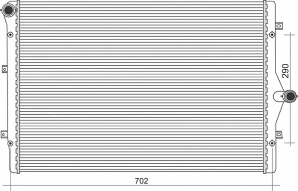 Radiator, engine cooling (350213855000)