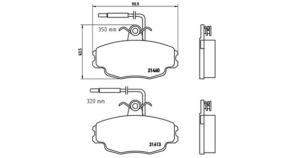 Brake Pad Set, disc brake (363700461043)