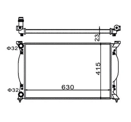 Radiator, engine cooling (359000300910)