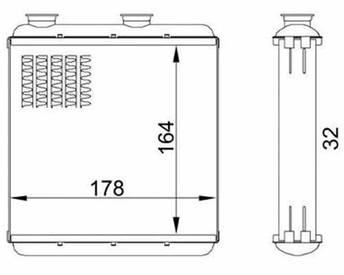 Heat Exchanger, interior heating (359000301930)