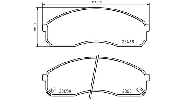 Brake Pad Set, disc brake (363700430091)